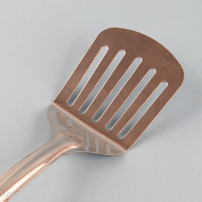 Wholesale slotted spatula with imitation wood grain handle