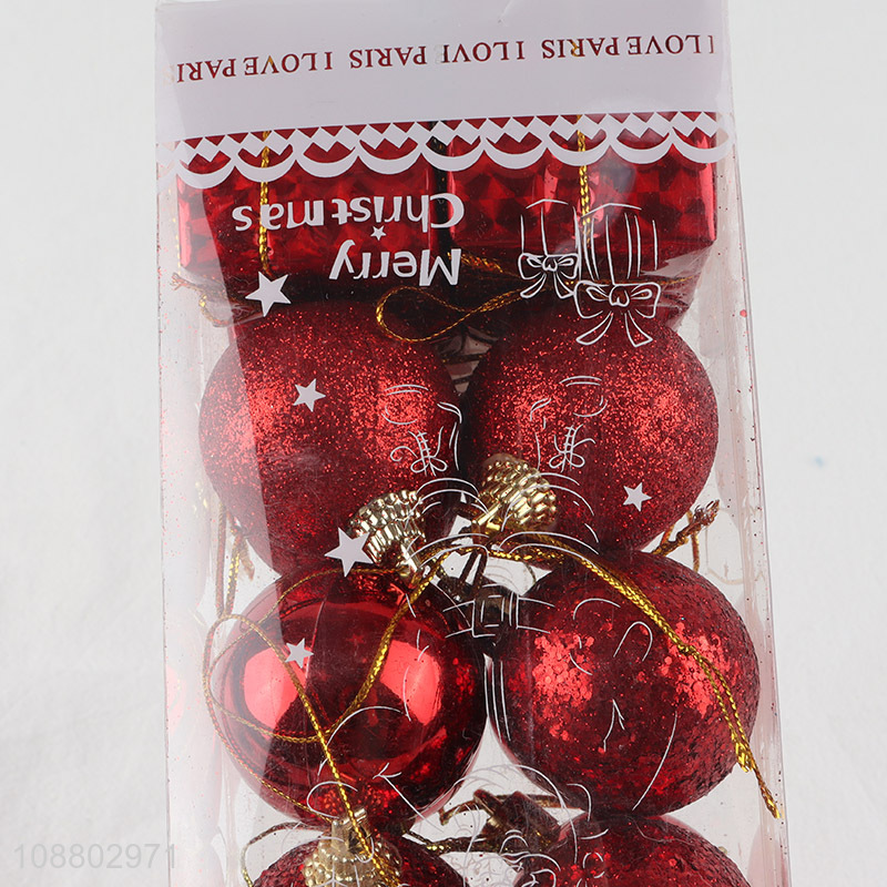 Good selling red christmas ball for xmas tree decoration