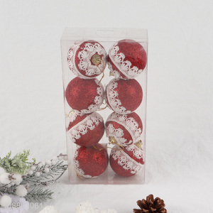 Factory direct sale 8pcs christmas ball for xmas tree decoration