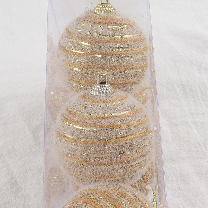 Most popular 8pcs round christmas ball for xmas tree decoration