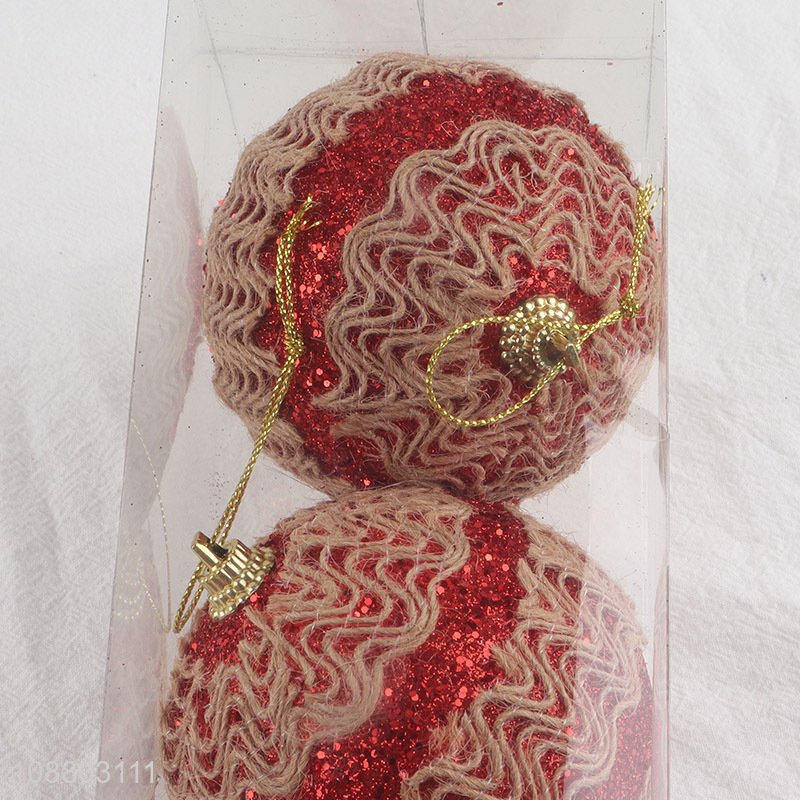 Top sale 3pcs round christmas hanging ornaments christmas ball