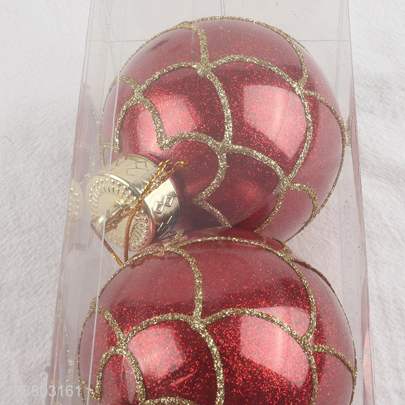 New product 3pcs round christmas ball for christmas tree