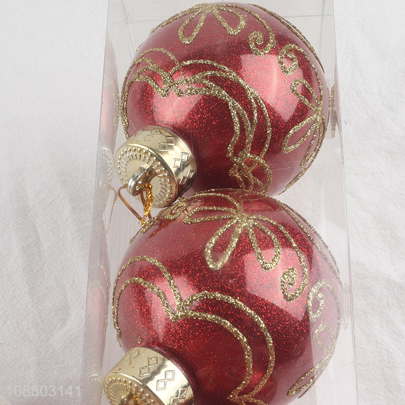 Popular products 3pcs round christmas ball christmas decoration