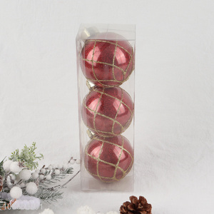 China factory 3pcs hanging ornaments christmas ball for sale