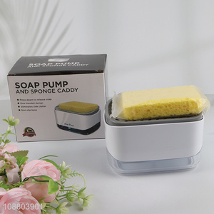 Top selling automatic soap dispenser with sponge holder