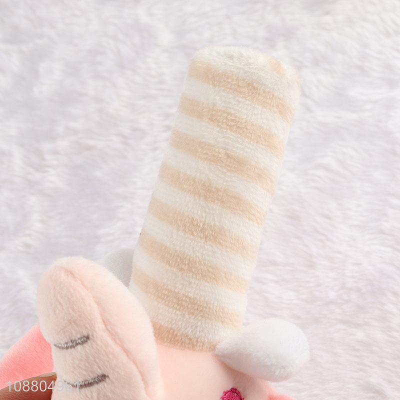 New product soft stuffed baby rattle shaker hand grip baby toy