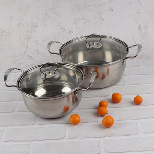 Best sale stainless steel soup pot for kitchen cookware