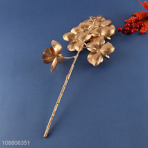 Factory price gold artificial orchid for home office decoration