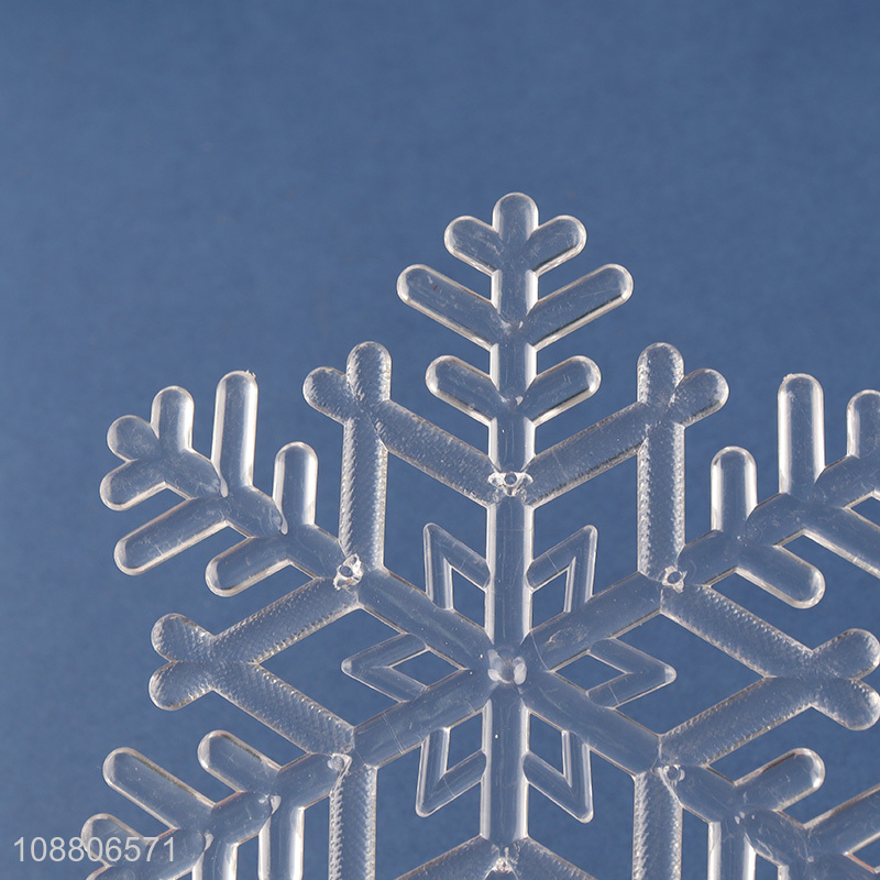 Wholesale clear acrylic snowflake ornaments Christmas tree diy ornaments