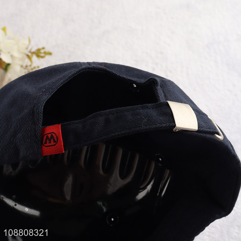Custom unisex adjustable embroidered cotton baseball cap