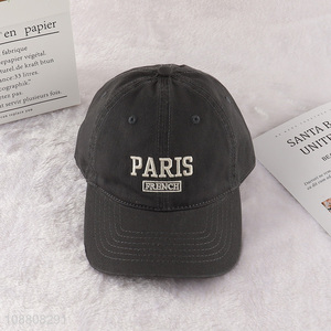 Online wholesale unisex embroidered cotton baseball cap