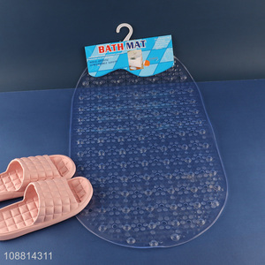 Hot product anti-slip bathtub mat with drain holes