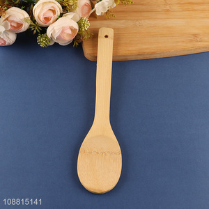 Wholesale natural bamboo cooking spoon kitchen cooking utensils