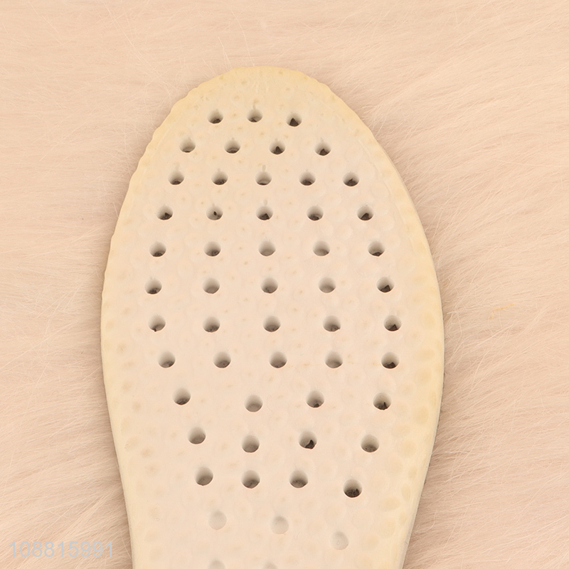 Good selling comfortable breathable pu massage shoes insoles
