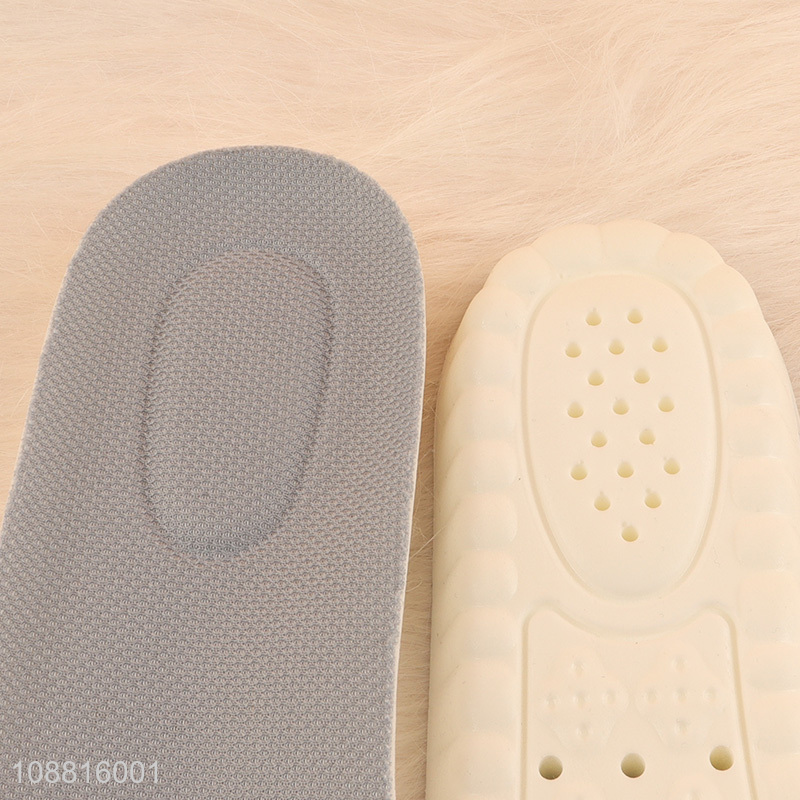 Top sale breathable soft pu massage shoes insoles wholesale