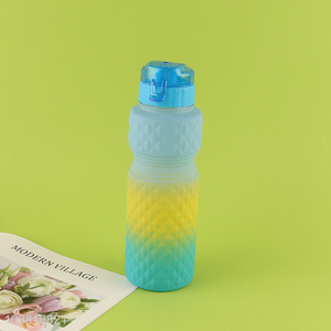 New arrival gradient color portable plastic water bottle