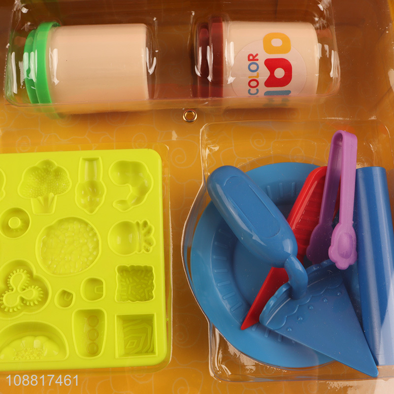 New product kids colored mud toy set diy toys