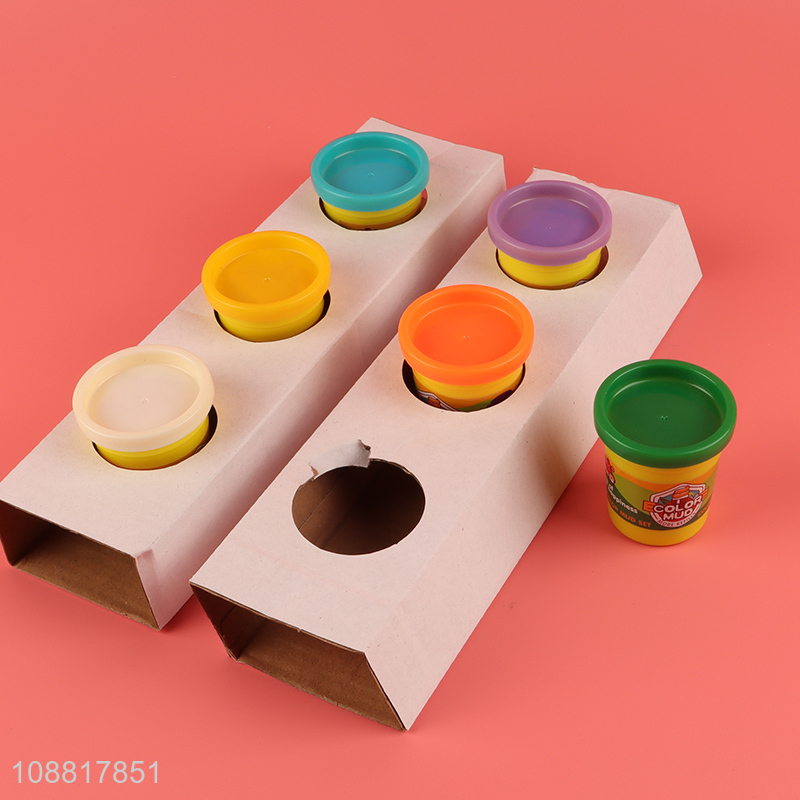 Factory wholesale kids diy breakfast color mud set toys
