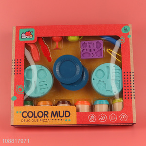 Factory supply kids food series diy colored mud set toys