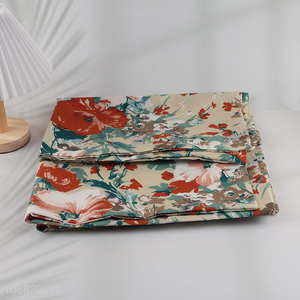 Online wholesale 2pcs soft floral print brushed pillow case set