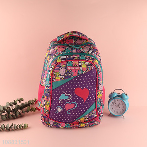 Hot products polyester waterproof school bag school backpack
