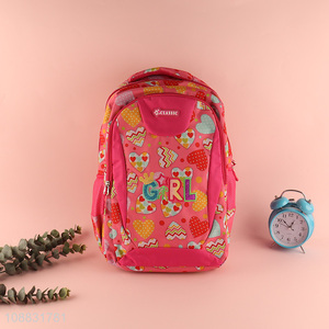 Hot products girls students polyester school bag school backpack