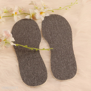 Good price breathable sweat absorbing linen sport shoe insoles
