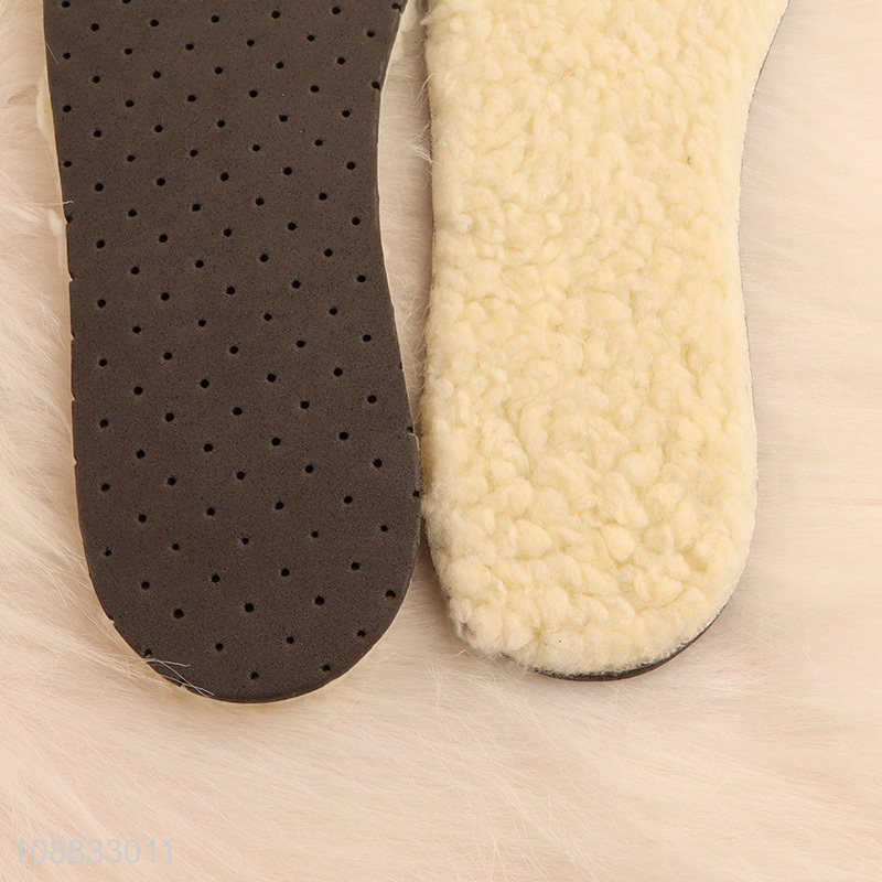 Wholesale winter imitated lamb wool insoles for shoes & boots