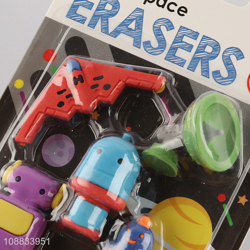 Good price students stationery diy outer-space eraser set