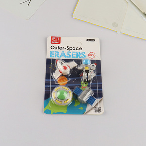 Most popular 4pcs outer-space school students eraser set