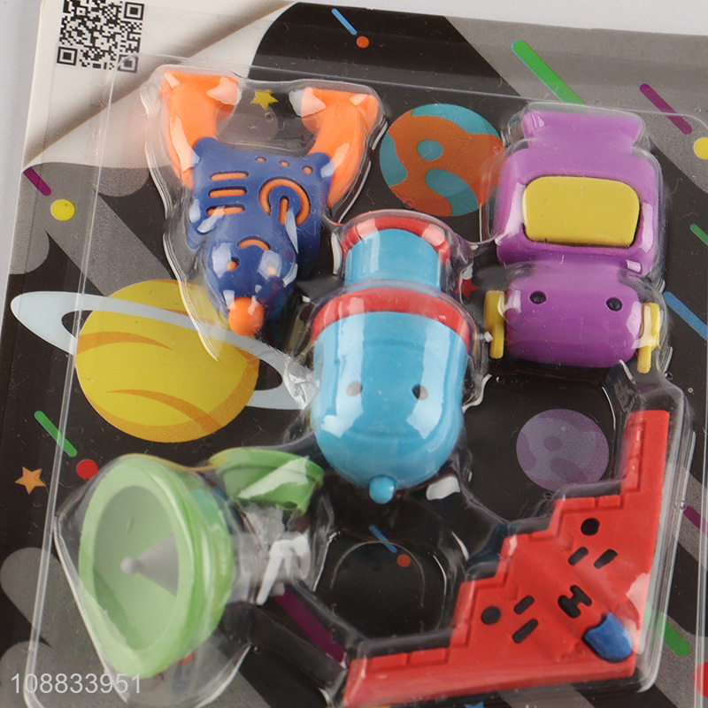 Good price students stationery diy outer-space eraser set
