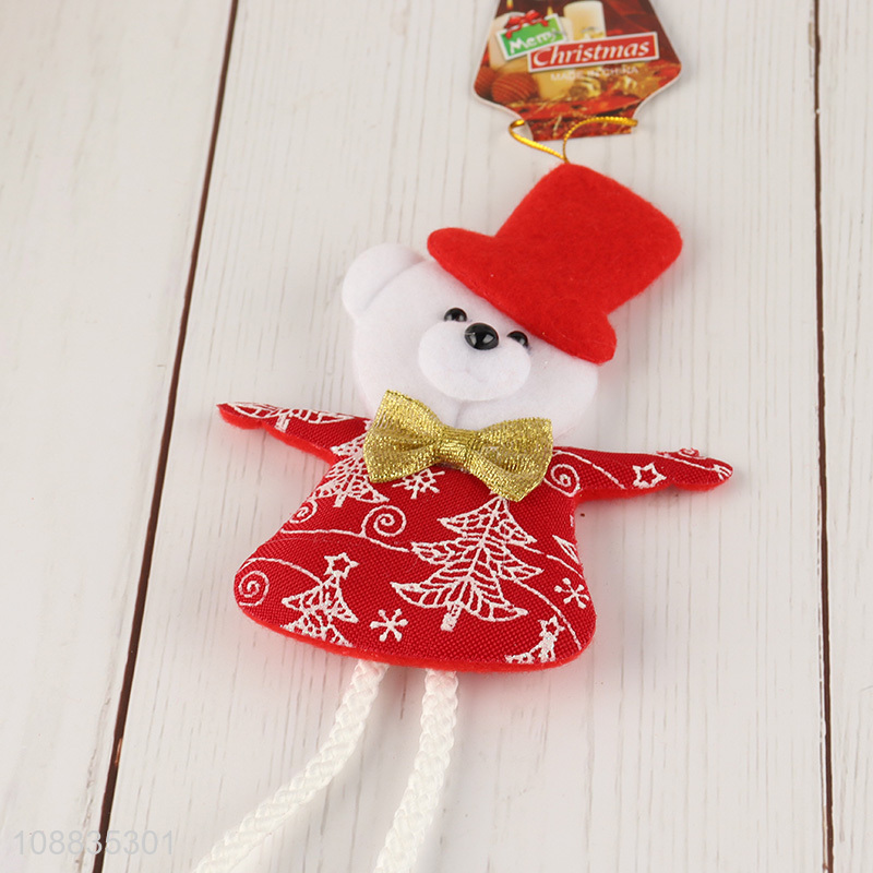 Factory direct sale bear shaped christmas hanging ornaments