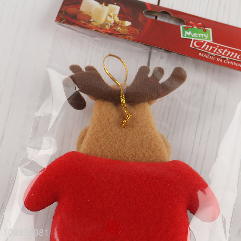 Low price elk shaped christmas hanging ornaments for sale