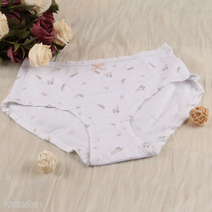 High quality women's panties soft comfy cotton briefs underwear