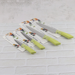 Wholesale sharp stainless steel kitchen knife with plastic handle
