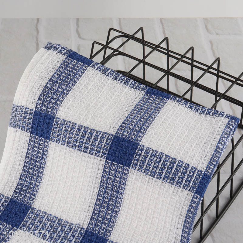 New arrival plaid pattern kitchen towel cleaning cloth