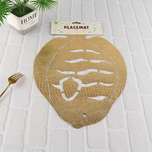 Factory price golden tabletop decoration pvc place mat for sale