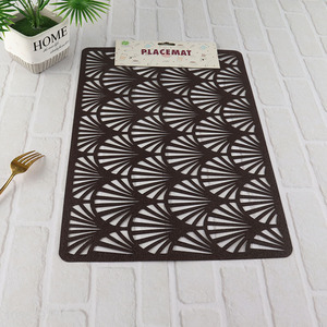 Top sale home restaurant hollow pvc place mat dinner mat