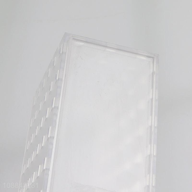 Hot selling transparent desktop hollow storage box for home office