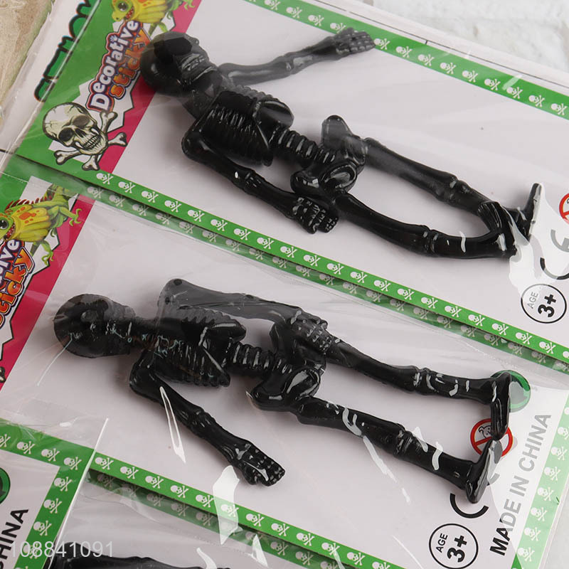 Factory Price 12 Pieces Strechy Sticky Toy Sticky Skeletons