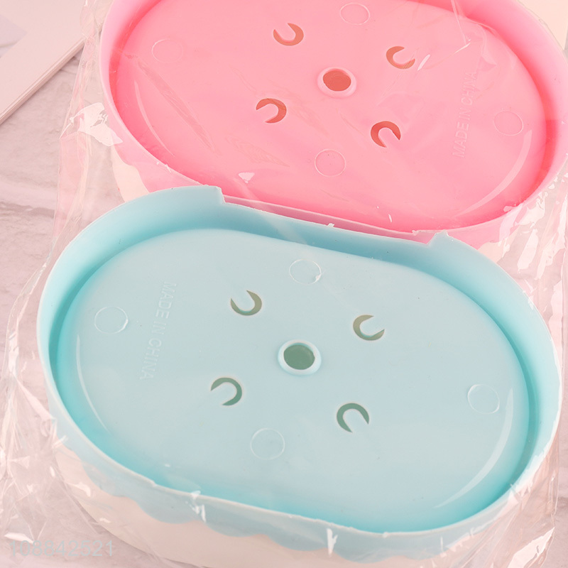 Hot Selling 2-Piece Travel Plastic Soap Holder with Lid
