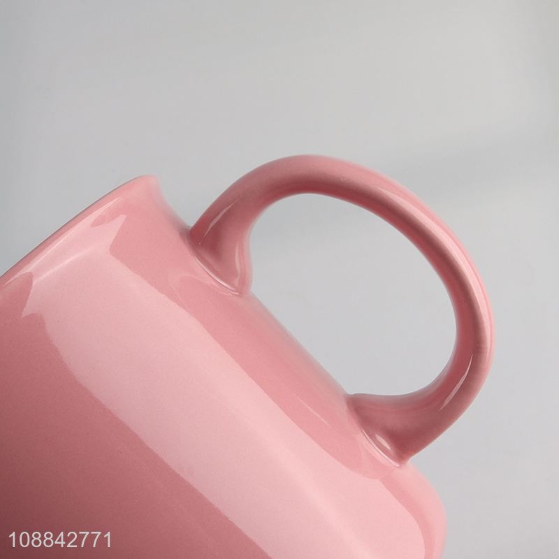 China factory ceramic unbreakable water cup drinking cup with handle