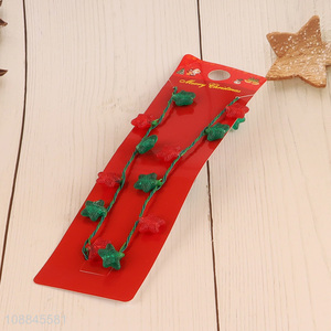 Most popular christmas party flashing lights necklace for sale