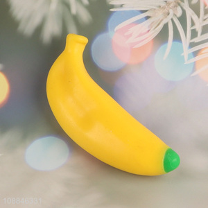 China products banana shape tpr soft squeeze toys wholesale