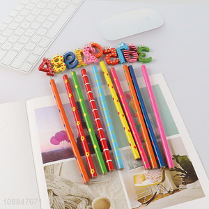 Factory Price Kawaii Cartoon Pencil with Cute Toppers