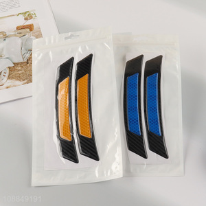 Wholesale 2PCS Car Wheel Eyebrow Reflective Stickers Anti-Collision Strips