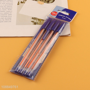Top products 4pcs school office stationery ballpoint set