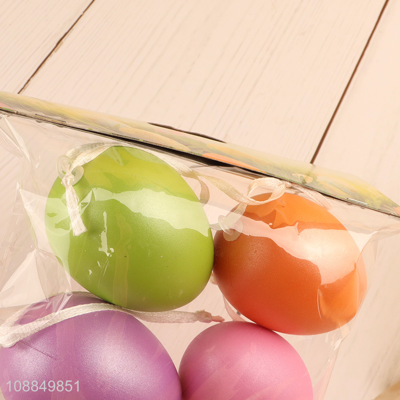Hot products 6pcs multicolor hanging Easter egg for decoration