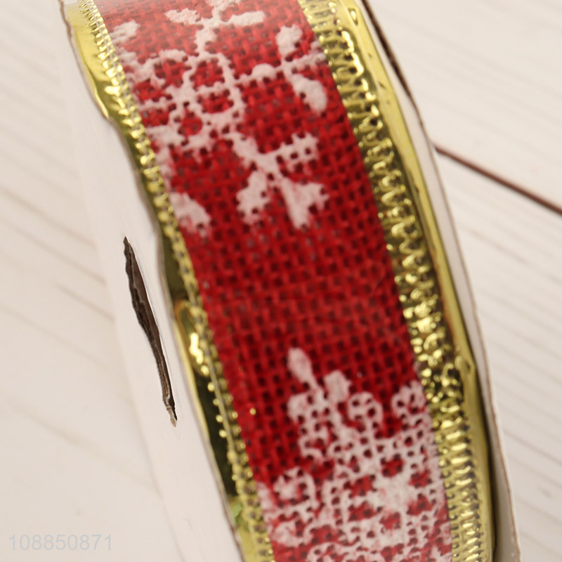 Online wholesale wired ribbon holiday ribbon Christmas ribbon