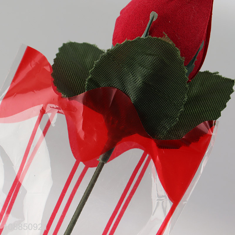 Hot selling realistic rose flowers artificial flower for wedding decor